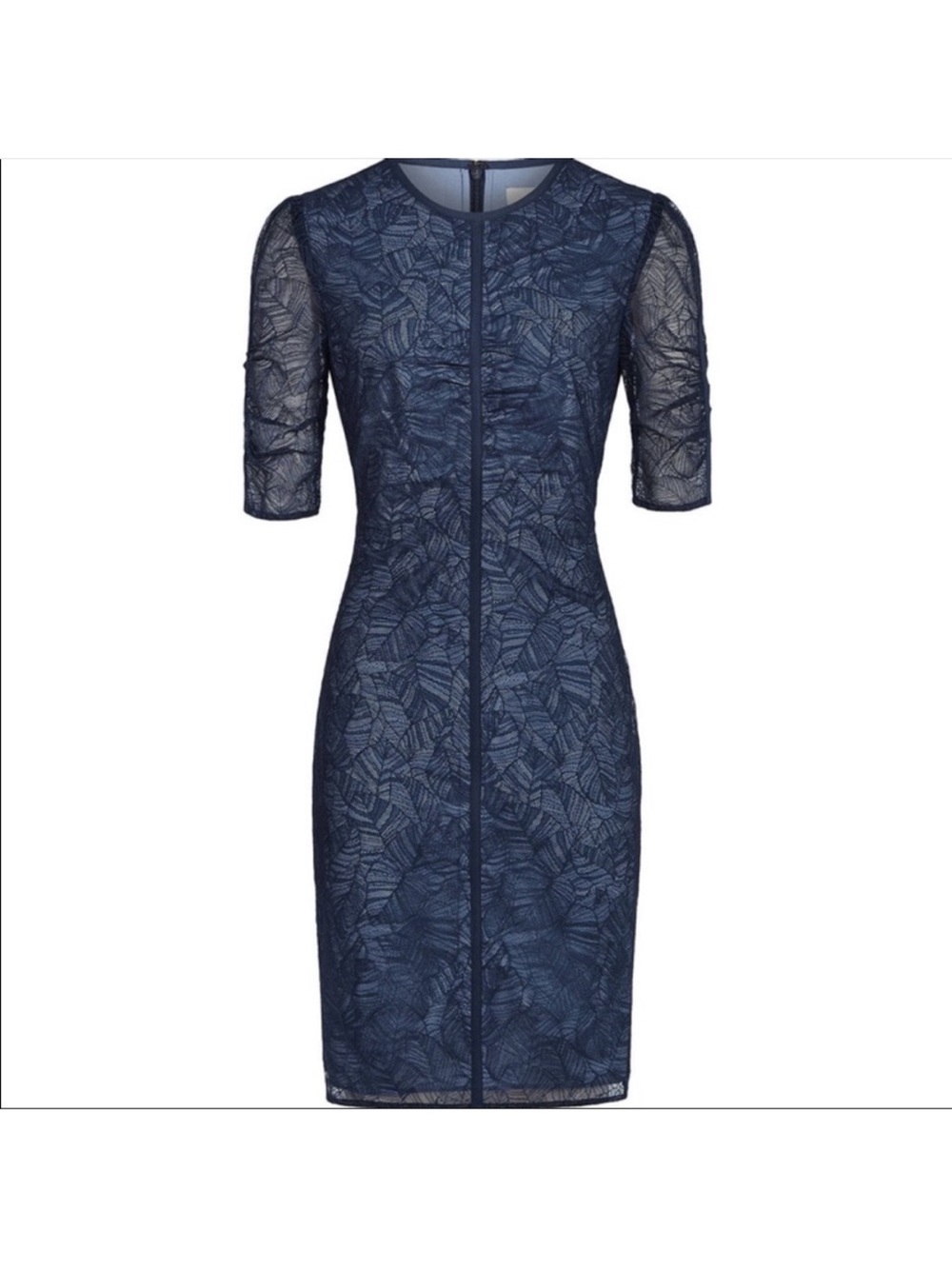 NWT  REISS Navy Lace Sheath Dress - Women size 8 made modest